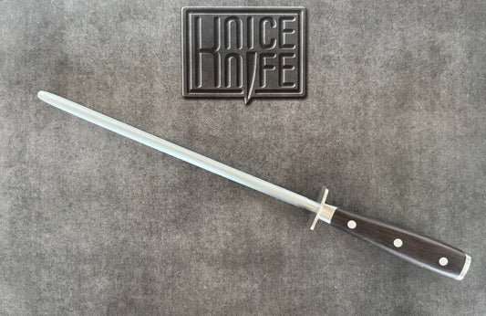 Wusthof Ikon Blackwood 10” Honing Steel Rod