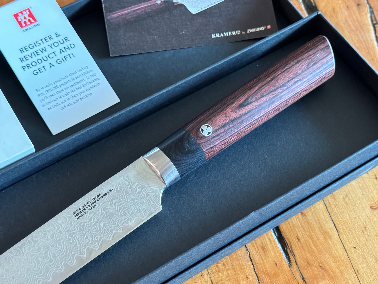 Zwilling Bob Kramer Meiji 9” Slicing & Carving Knife