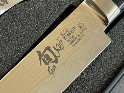 Shun Kaji 2pc Carving Knife + Fork Set - 8” Slicing Knife + 6.5” Fork