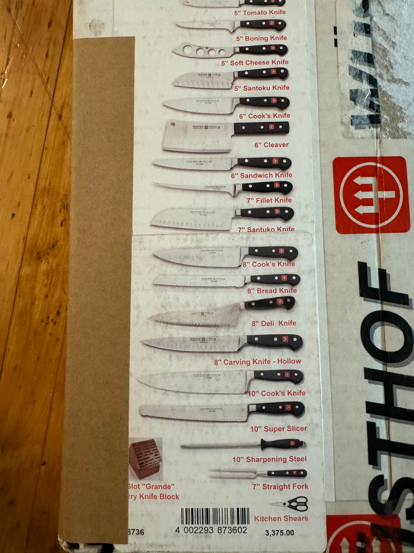 Wusthof Classic 36pc Knife Set With Block